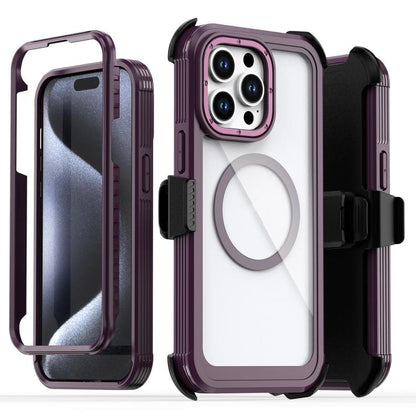 Acrylic Full Coverage Magnetic Phone Case with Back Clip, For iPhone 13 Pro Max, For iPhone 13 Pro, For iPhone 12 / 12 Pro