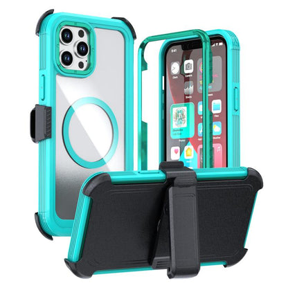 Acrylic Full Coverage Magnetic Phone Case with Back Clip, For iPhone 13 Pro Max, For iPhone 13 Pro, For iPhone 12 / 12 Pro
