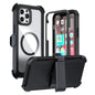 Acrylic Full Coverage Magnetic Phone Case with Back Clip, For iPhone 13 Pro Max, For iPhone 13 Pro, For iPhone 12 / 12 Pro