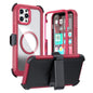 Acrylic Full Coverage Magnetic Phone Case with Back Clip, For iPhone 13 Pro Max, For iPhone 13 Pro, For iPhone 12 / 12 Pro