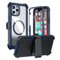 Acrylic Full Coverage Magnetic Phone Case with Back Clip, For iPhone 13 Pro Max, For iPhone 13 Pro, For iPhone 12 / 12 Pro