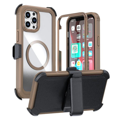 Acrylic Full Coverage Magnetic Phone Case with Back Clip, For iPhone 13 Pro Max, For iPhone 13 Pro, For iPhone 12 / 12 Pro