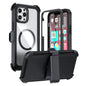 Acrylic Full Coverage Magnetic Phone Case with Back Clip, For iPhone 12 Pro Max