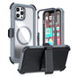 Acrylic Full Coverage Magnetic Phone Case with Back Clip, For iPhone 12 Pro Max