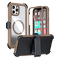 Acrylic Full Coverage Magnetic Phone Case with Back Clip, For iPhone 12 Pro Max