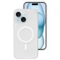 Crystal-Clear Colors Skin-friendly Feel Liquid Silicone Magnetic Phone Case, For iPhone 15