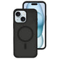 Crystal-Clear Colors Skin-friendly Feel Liquid Silicone Magnetic Phone Case, For iPhone 15