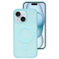 Crystal-Clear Colors Skin-friendly Feel Liquid Silicone Magnetic Phone Case, For iPhone 15