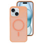 Crystal-Clear Colors Skin-friendly Feel Liquid Silicone Magnetic Phone Case, For iPhone 15
