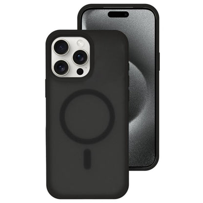 Crystal-Clear Colors Skin-friendly Feel Liquid Silicone Magnetic Phone Case, For iPhone 15 Pro Max, For iPhone 15 Pro