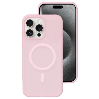 Crystal-Clear Colors Skin-friendly Feel Liquid Silicone Magnetic Phone Case, For iPhone 15 Pro Max, For iPhone 15 Pro