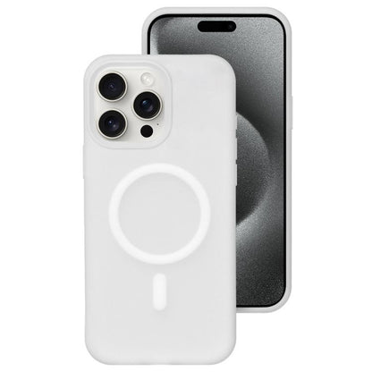 Crystal-Clear Colors Skin-friendly Feel Liquid Silicone Magnetic Phone Case, For iPhone 15 Pro Max, For iPhone 15 Pro