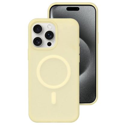 Crystal-Clear Colors Skin-friendly Feel Liquid Silicone Magnetic Phone Case, For iPhone 15 Pro Max, For iPhone 15 Pro