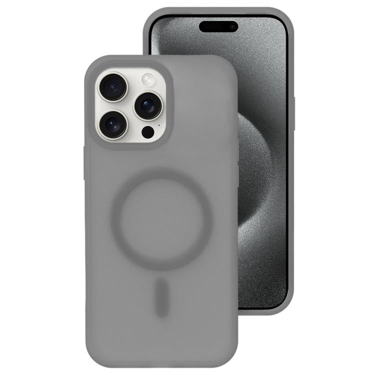 Crystal-Clear Colors Skin-friendly Feel Liquid Silicone Magnetic Phone Case, For iPhone 15 Pro Max, For iPhone 15 Pro