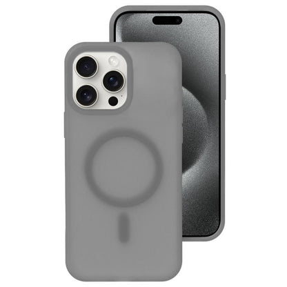 Crystal-Clear Colors Skin-friendly Feel Liquid Silicone Magnetic Phone Case, For iPhone 15 Pro Max, For iPhone 15 Pro
