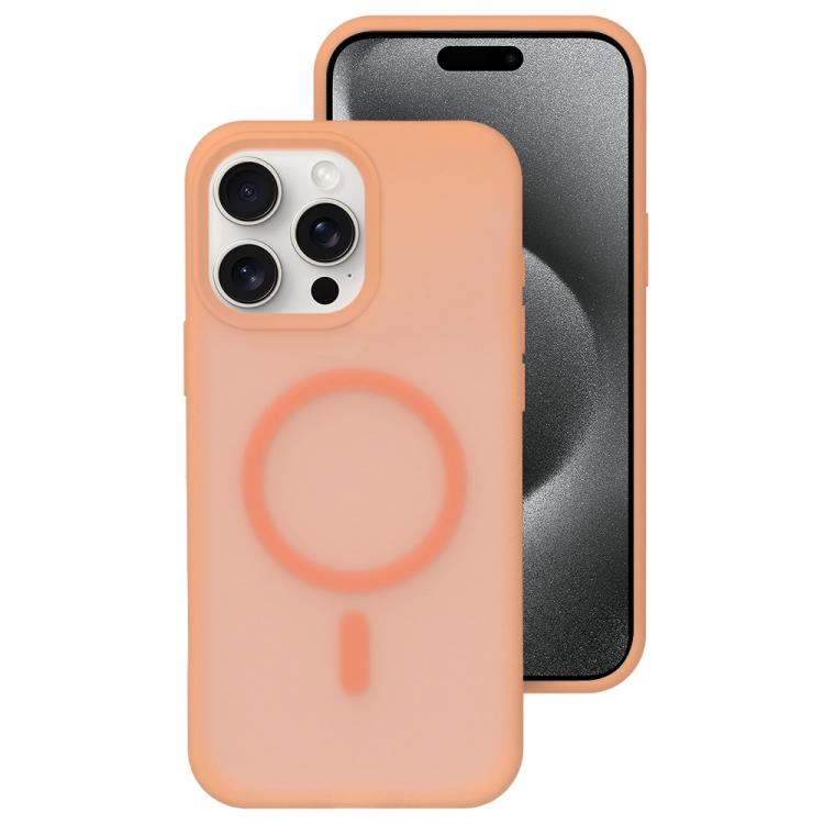 Crystal-Clear Colors Skin-friendly Feel Liquid Silicone Magnetic Phone Case, For iPhone 15 Pro Max, For iPhone 15 Pro