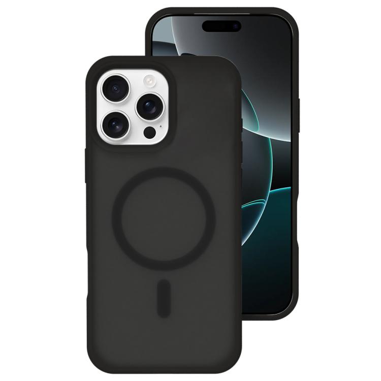Crystal-Clear Colors Skin-friendly Feel Liquid Silicone Magnetic Phone Case, For iPhone 16 Pro, For iPhone 16