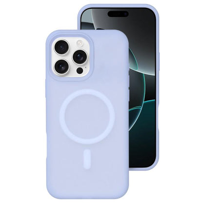 Crystal-Clear Colors Skin-friendly Feel Liquid Silicone Magnetic Phone Case, For iPhone 16 Pro, For iPhone 16