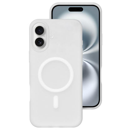Crystal-Clear Colors Skin-friendly Feel Liquid Silicone Magnetic Phone Case, For iPhone 16 Pro, For iPhone 16