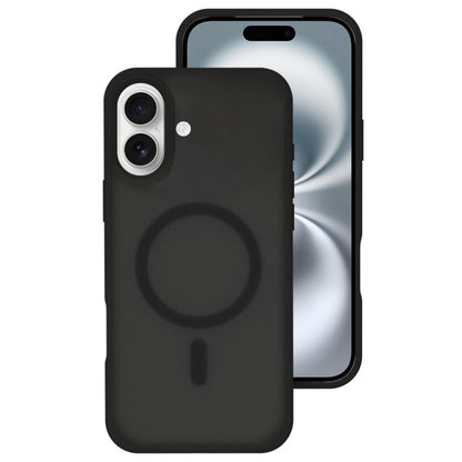 Crystal-Clear Colors Skin-friendly Feel Liquid Silicone Magnetic Phone Case, For iPhone 16 Pro, For iPhone 16