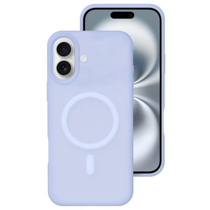 Crystal-Clear Colors Skin-friendly Feel Liquid Silicone Magnetic Phone Case, For iPhone 16 Pro, For iPhone 16