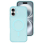 Crystal-Clear Colors Skin-friendly Feel Liquid Silicone Magnetic Phone Case, For iPhone 16 Pro, For iPhone 16