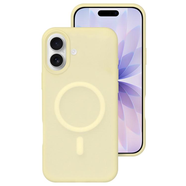 Crystal-Clear Colors Skin-friendly Feel Liquid Silicone Magnetic Phone Case, For iPhone 17, For iPhone 16 Pro Max