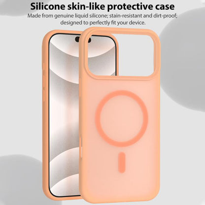 Crystal-Clear Colors Skin-friendly Feel Liquid Silicone Magnetic Phone Case, For iPhone 15
