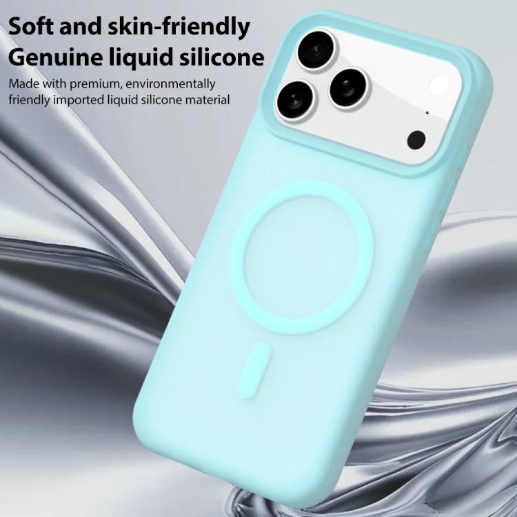 Crystal-Clear Colors Skin-friendly Feel Liquid Silicone Magnetic Phone Case, For iPhone 15 Pro Max, For iPhone 15 Pro