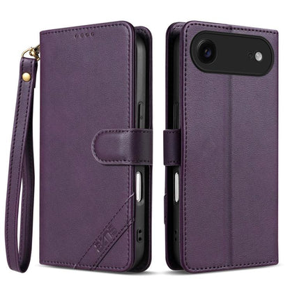 AZNS A2 Series Tri-Card Wallet RFID Vegan Leather Phone Case with Strap, For iPhone 17 Pro, For iPhone 17, For iPhone Air, For iPhone 16 Pro Max