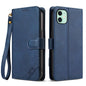 AZNS A2 Series Tri-Card Wallet RFID Vegan Leather Phone Case with Strap, For iPhone 12 Pro, For iPhone 11 Pro Max, For iPhone 11, For iPhone 11 Pro