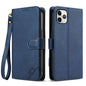 AZNS A2 Series Tri-Card Wallet RFID Vegan Leather Phone Case with Strap, For iPhone 12 Pro, For iPhone 11 Pro Max, For iPhone 11, For iPhone 11 Pro