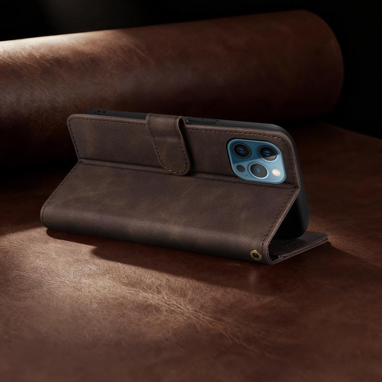 AZNS A2 Series Tri-Card Wallet RFID Vegan Leather Phone Case with Strap, For iPhone 12 Pro, For iPhone 11 Pro Max, For iPhone 11, For iPhone 11 Pro