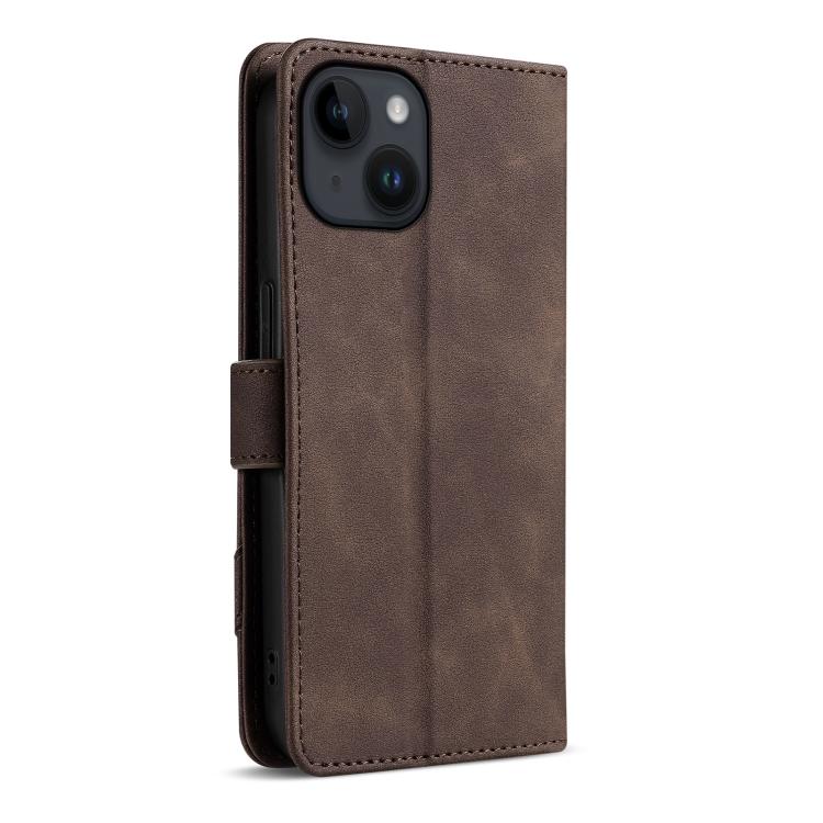 AZNS A2 Series Tri-Card Wallet RFID Vegan Leather Phone Case with Strap, For iPhone 14, For iPhone 14 Pro, For iPhone 14 Pro Max, For iPhone 13 Pro Max
