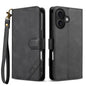 AZNS A2 Series Tri-Card Wallet RFID Vegan Leather Phone Case with Strap, For iPhone 16 Pro, For iPhone 16 Plus, For iPhone 16, For iPhone 15 Pro Max