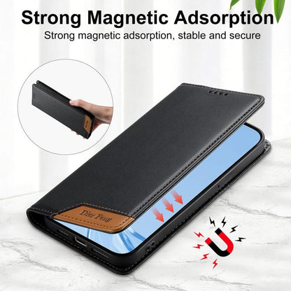 Dierfeng Splicing Strong Magnetic RFID Vegan Leather Phone Case, For iPhone 14 Pro Max, For iPhone SE 2022 / SE 2020 / 8 / 7, For iPhone 13 Pro Max, For iPhone 13 Pro