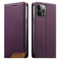 Dierfeng Splicing Strong Magnetic RFID Vegan Leather Phone Case, For iPhone 14 Pro Max, For iPhone SE 2022 / SE 2020 / 8 / 7, For iPhone 13 Pro Max, For iPhone 13 Pro