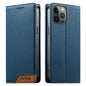 Dierfeng Splicing Strong Magnetic RFID Vegan Leather Phone Case, For iPhone 14 Pro Max, For iPhone SE 2022 / SE 2020 / 8 / 7, For iPhone 13 Pro Max, For iPhone 13 Pro