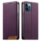 Dierfeng Splicing Strong Magnetic RFID Vegan Leather Phone Case, For iPhone 13 mini, For iPhone 12 / 12 Pro, For iPhone 12 Pro Max, For iPhone 12 mini