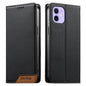 Dierfeng Splicing Strong Magnetic RFID Vegan Leather Phone Case, For iPhone 13 mini, For iPhone 12 / 12 Pro, For iPhone 12 Pro Max, For iPhone 12 mini