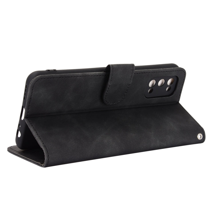 Solid Color Skin Feel Magnetic Buckle Horizontal Flip Calf Texture PU Leather Case with Holder & Card Slots & Wallet, For OPPO Realme 7 Pro, For Xiaomi Mi 10T, For OnePlus 8T