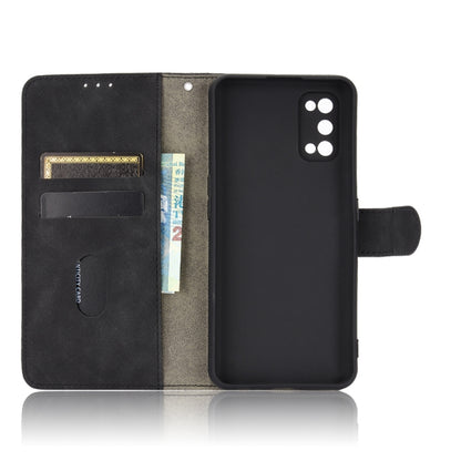 Solid Color Skin Feel Magnetic Buckle Horizontal Flip Calf Texture PU Leather Case with Holder & Card Slots & Wallet