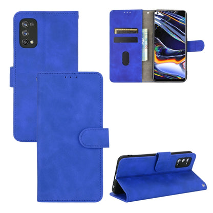 Solid Color Skin Feel Magnetic Buckle Horizontal Flip Calf Texture PU Leather Case with Holder & Card Slots & Wallet