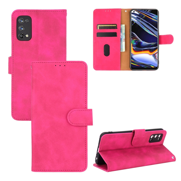 Solid Color Skin Feel Magnetic Buckle Horizontal Flip Calf Texture PU Leather Case with Holder & Card Slots & Wallet, For OPPO Realme 7 Pro, For Xiaomi Mi 10T, For OnePlus 8T