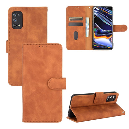 Solid Color Skin Feel Magnetic Buckle Horizontal Flip Calf Texture PU Leather Case with Holder & Card Slots & Wallet, For OPPO Realme 7 Pro, For Xiaomi Mi 10T, For OnePlus 8T