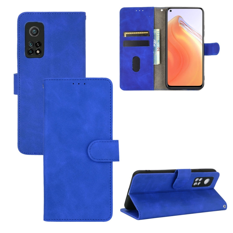 Solid Color Skin Feel Magnetic Buckle Horizontal Flip Calf Texture PU Leather Case with Holder & Card Slots & Wallet, For OPPO Realme 7 Pro, For Xiaomi Mi 10T, For OnePlus 8T