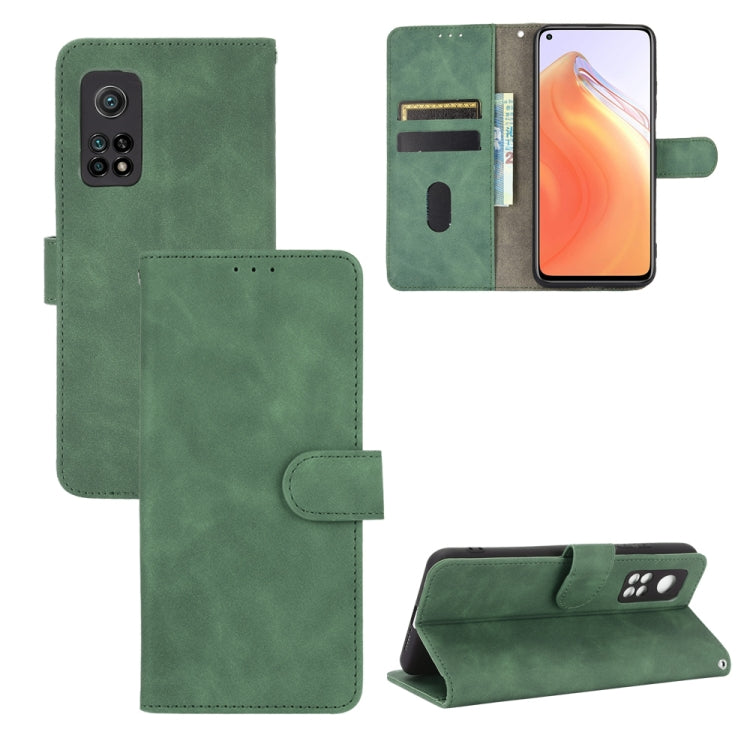 Solid Color Skin Feel Magnetic Buckle Horizontal Flip Calf Texture PU Leather Case with Holder & Card Slots & Wallet, For OPPO Realme 7 Pro, For Xiaomi Mi 10T, For OnePlus 8T
