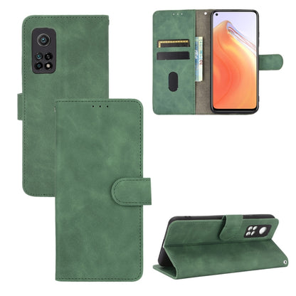 Solid Color Skin Feel Magnetic Buckle Horizontal Flip Calf Texture PU Leather Case with Holder & Card Slots & Wallet, For OPPO Realme 7 Pro, For Xiaomi Mi 10T, For OnePlus 8T
