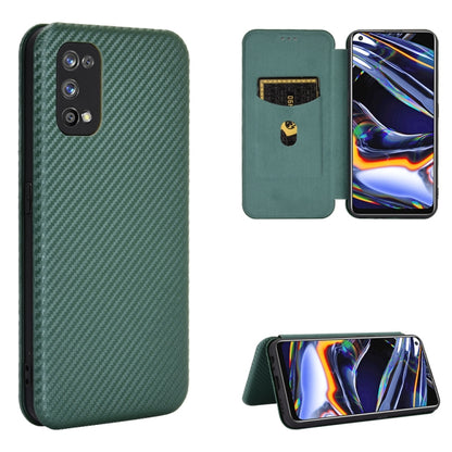 Carbon Fiber Texture Magnetic Horizontal Flip TPU + PC + PU Leather Case with Card Slot