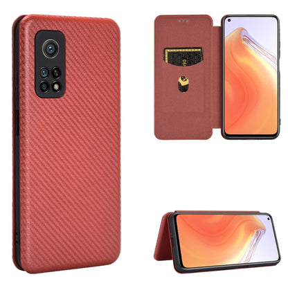 Carbon Fiber Texture Magnetic Horizontal Flip TPU + PC + PU Leather Case with Card Slot